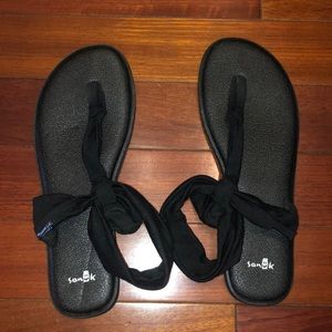Black Sanuk Sandals